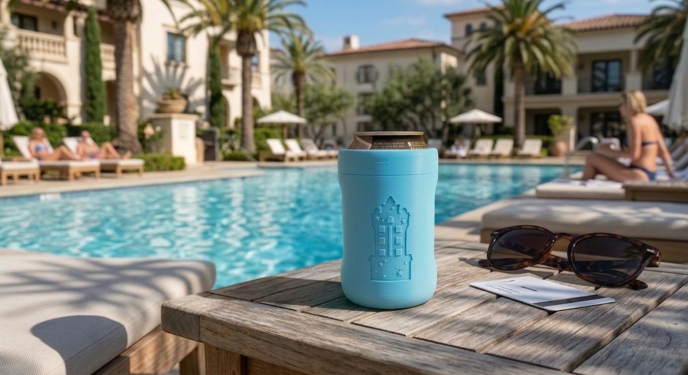 Blue Hollywood Studios Themed Can Cozie for 12oz Cans — 3D printed by Space Coast Designs